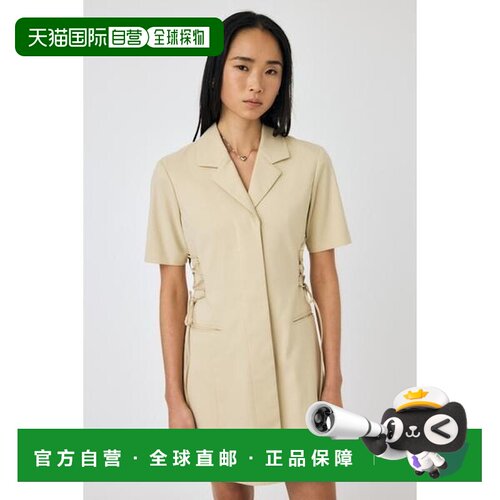 MOUSSY 系带修身连衣裙女装