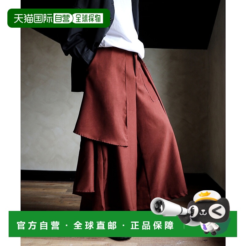 1h可退 日本直邮neos 宽松韩版层叠设计袴裤 K881