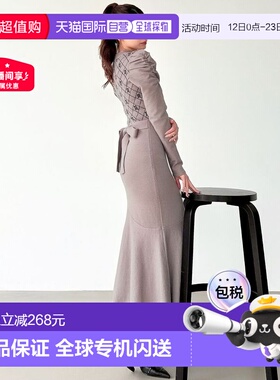 1h可退 日本直邮RESEXXY 女装 宽松显瘦 针织鱼尾连衣裙 半身褶饰