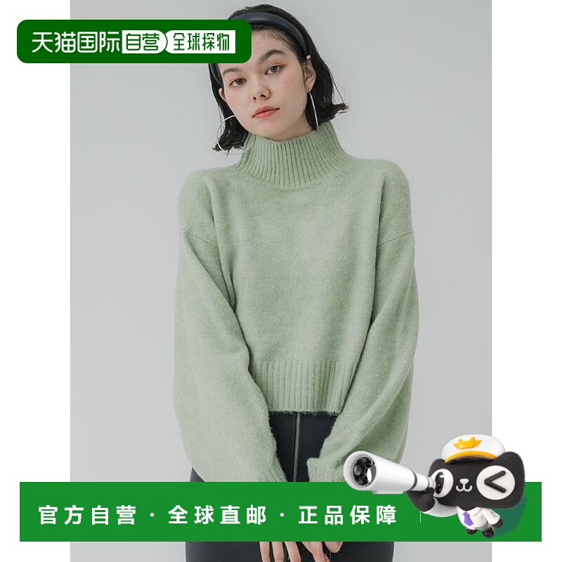 1h可退 日本直邮coca 袖气球高领针织衫