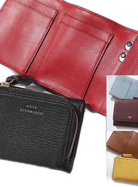 日本直邮 ANYA HINDMARCH 钱包迷你三折拉链窥视眼睛 159890 1746