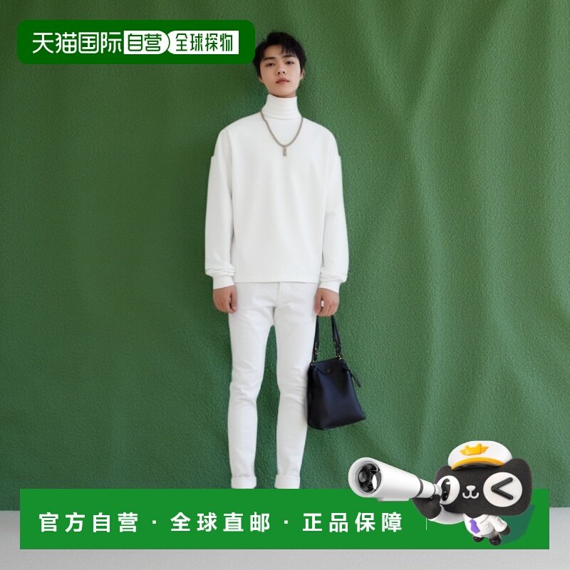 日本直邮Los Angeles Apparel 男士长袖 T 恤裁剪衫白色 LosAngel