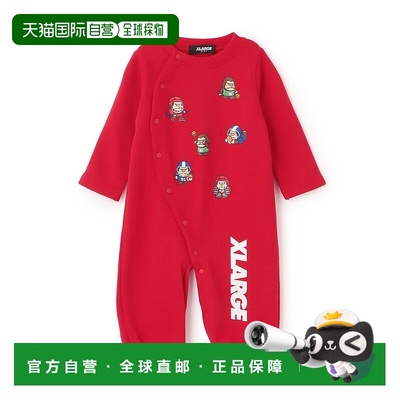 1h可退 日本直邮XLARGE KIDS 儿童 宽松长袖连体衣 两穿设计 卡通