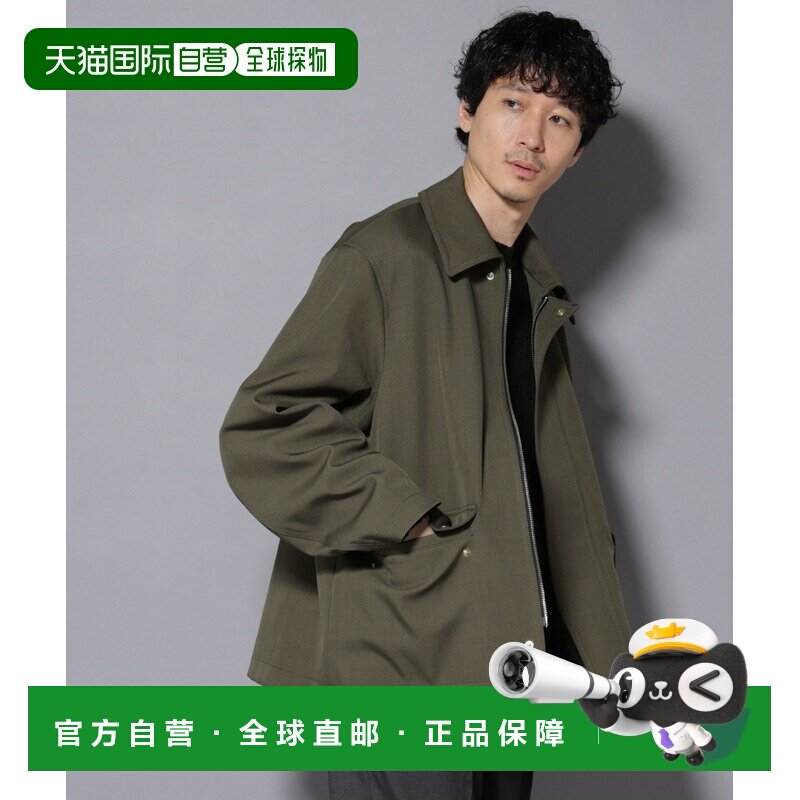 1h可退 nanouniverse男装金属纤维保暖半拉链夹克外套4WAY穿法