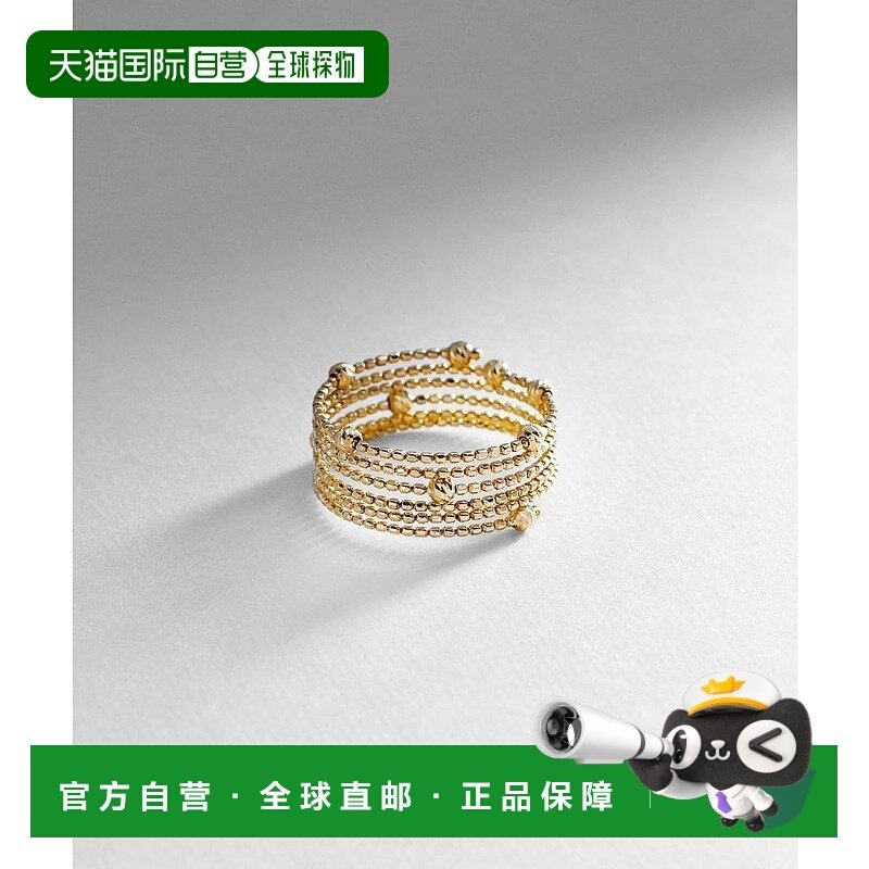 日潮跑腿Cocoshnik球形戒指黄金色男女通用记忆戒指时尚