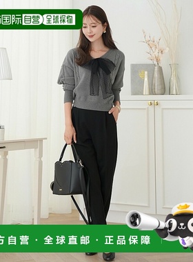 1h可退 日本直邮le reve vaniller 女士蕾丝点缀腰部锥形长裤 lvn