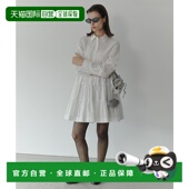 日本直邮LE 裙 CIEL 女装 1h可退 荷叶边衬衫 BLEU 宽松A字 27A654