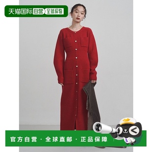 显瘦I字型针织连衣裙 1h可退 修身 女装 前口 日本直邮LAGUNAMOON