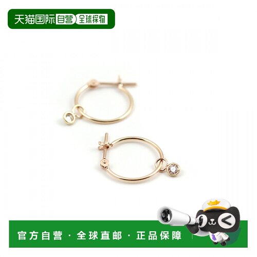 1h可退 日本直邮cui-cui 钻石0.06ct 10K金 黄金 蕾丝锁骨链 7755