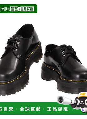 日本直邮Dr. Martens“1461 QUAD 3孔鞋”四孔男女鞋(黑色)255670