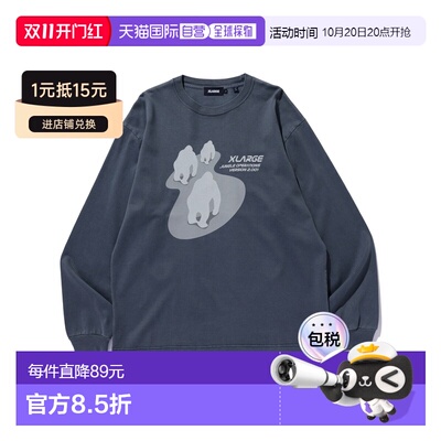 日本直邮XLARGE男女同款JUNGLE OPERATIONS长袖T【付后1h可退】