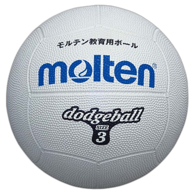日本直邮Molten Molten Dodgeball 3 号球白色狩猎道奇球 D3W
