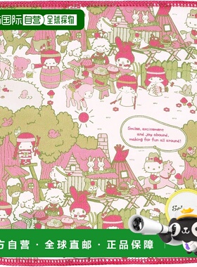 【日本直邮】丸真 三丽鸥人物 包装 洋红色 约 25 x 25cm 3725007