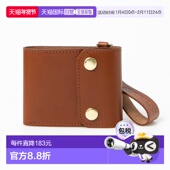 AV1129DM10435 日本直邮AVIREX 水牛纹皮革三折迷你钱包 卡包