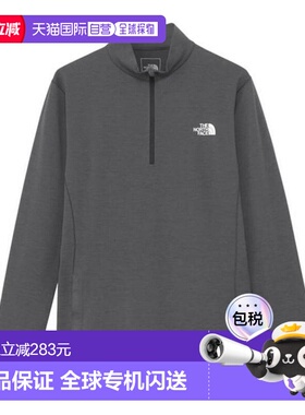 日本直邮THE NORTH FACE 长袖T恤 FlashDry科技拉链款T恤北面速干