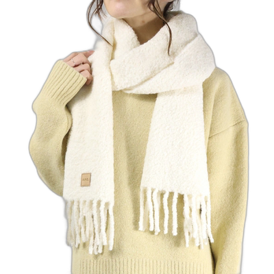 日本直邮 APC ECHARPE LOANE 围巾围巾流苏贴片皮羊驼毛女式 WPAB