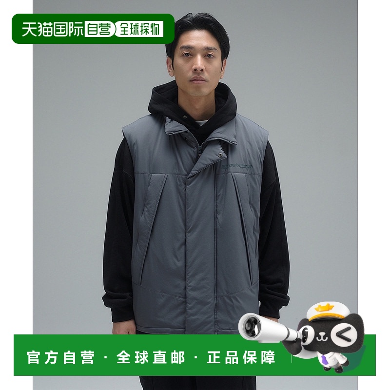 1h可退 日本直邮New Balance 男士轻盈保暖防风背心 AMV45024BK,A