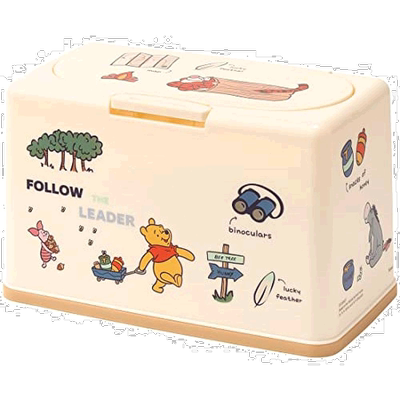 【日本直邮】Skater斯凯达 抗菌口罩收纳盒 小熊维尼 约60个MKST1