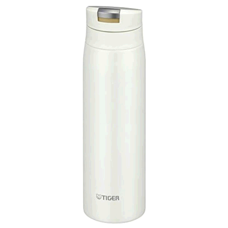 日本直邮TIGER轻量不锈钢水杯500ml 一键直饮 贝壳白 MCX-A50虎牌