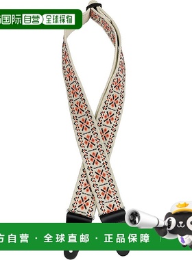 【日本直邮】芬德 Pasadena 编织背带 格子橙色 2 英寸（加拿大制