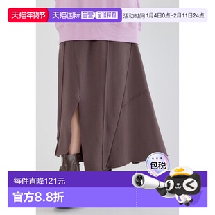 1h可退 日本直邮RODEO CROWNS WIDE BOWL 女装 宽松斜纹半拉链裙