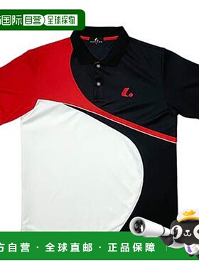 日本直邮LUCENT Polo 衫 男女士比赛衬衫 带领 红色短袖上衣 服装
