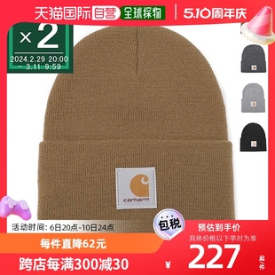 brn 日本直邮Carhartt a18 手表 针织帽小便帽男式 carharttbrown