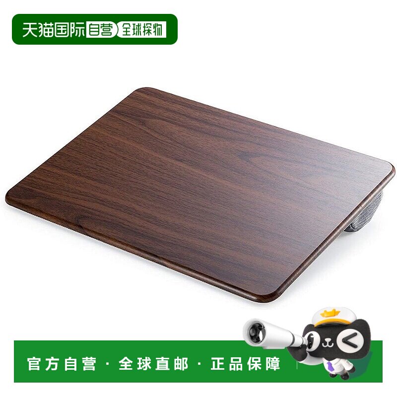【日本直邮】Sanwa山业 PC膝桌 580g 带垫 木纹棕200-HUS006