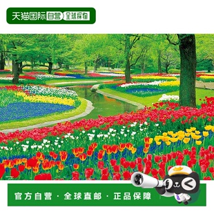 【日本直邮】beverly玩具1000片微型拼图彩色郁金香公园26×38㎝