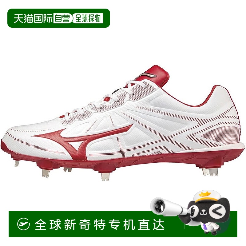 【日本直邮】美津浓 Lightrevo Elite棒球鞋钉鞋11GM2111 白/红色