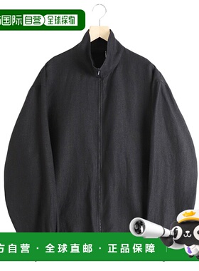 1h可退 日本直邮COMOLI 春季休闲风格男女通用卡纳帕麻料拉链外套