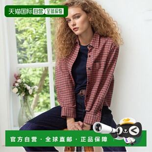 日潮跑腿UNIQLO优衣库 法兰绒宽松衬衫 13 RED WOMEN XS 479087