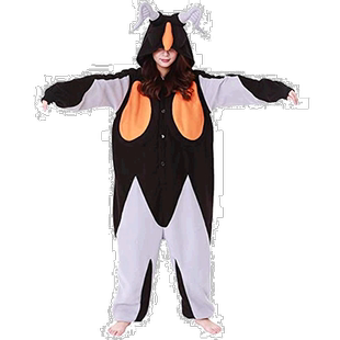 【日本直邮】Sazac成人款短绒连帽连体家居服睡衣Z-TON怪兽套装