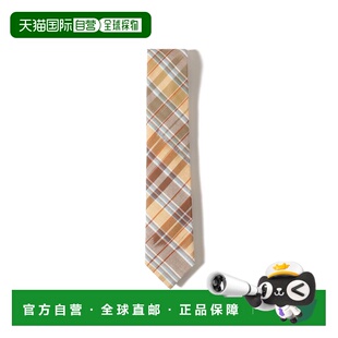 1h可退 日本直邮BROCKLEHURST 男装 全棉马德拉斯格纹领带 215537