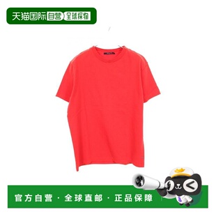 日本直邮中古LV路易威登男B级9新T-shirtT恤棉上衣红色