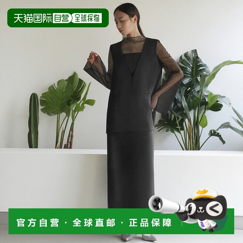 1h可退 日本直邮GIRL 女士层叠透视蕾丝套装长款连衣裙 fu623a