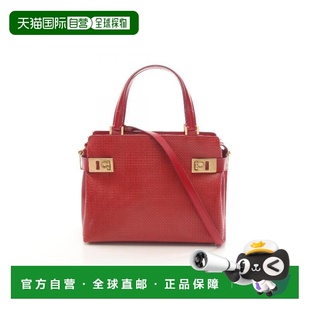 日本直邮中古Ferragamo菲拉格慕女包B级9新handbag手提包牛皮手提