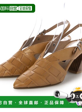 日本直邮日本直邮RABOKIGOSHI  6.5cm 真皮针织网眼双向后跟带高