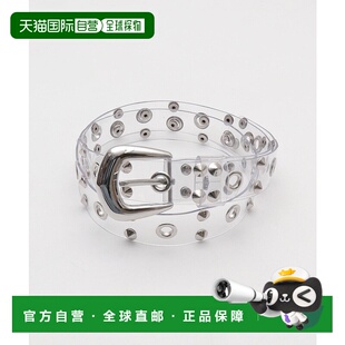 1h可退 日本直邮WEGO 女士大铆钉装饰孔眼腰带 MO25SS04SG0054