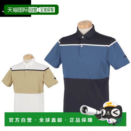 日本直邮Titleist 男士拼色弹力短袖 Polo 衫 TLPMS122J [2024 年