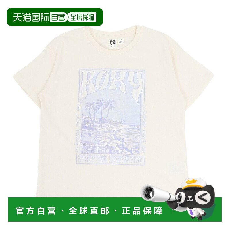 日本直邮ROXY 罗克西（ROXY）儿童款迷你冲浪地平线短袖T恤25SPTS