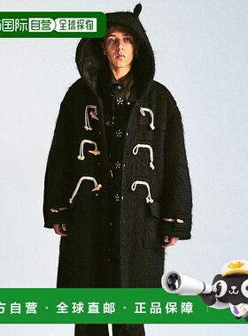 1h可退 日本直邮DISCOVERED男装长款羊毛质感宽松达夫尔外套恶魔