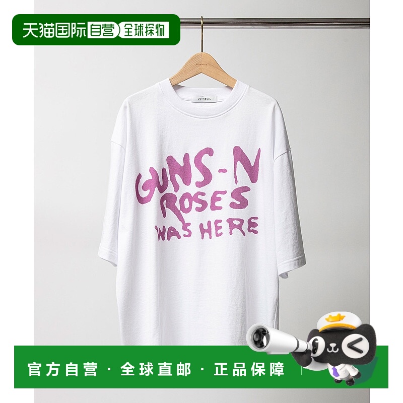 1h可退 日本直邮Johnbull GUNS N' ROSES摇滚风格艺术T恤 JT253C2