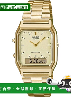 【日本直邮】Casio卡西欧 石英手表 金色 海外版AQ-230GA-9DMQ