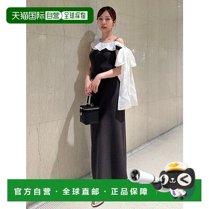 日本直邮SNIDEL 缎带针织连衣裙 [SN1728EW045094]