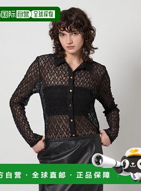 1h可退 日本直邮6(ROKU) 女装 蕾丝雪纺衬衫 可单穿可内搭 862720