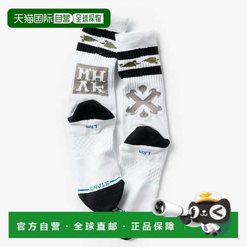 日本直邮STANCE SOCKS x MHAK x KICKS LAB. KL MHAK 男士袜子白A