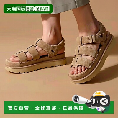 日本直邮UGG Golden Star Strap 女款厚底凉鞋（DRIFTWOOD）