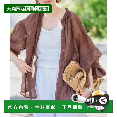 1h可退 日本直邮SLOBE IENA女士宽松拉米亚透视感衬衫 2505091240