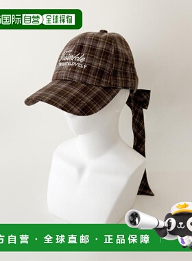 1h可退 日本直邮WEGO 女装 刺绣logo格纹缎带棒球帽 MO26SS01SG00